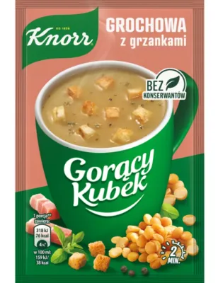 KNORR GORĄCY KUBEK GROCHOWA Z GRZANKAMI 21g