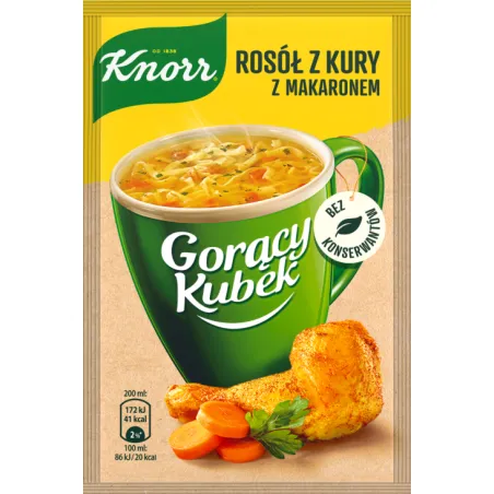 KNORR GORĄCY KUBEK ROSÓŁ Z KURY 12g
