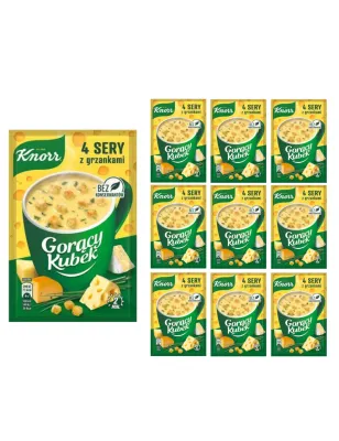 KNORR GORĄCY KUBEK 4 SERY ZUPA Z GRZANKAMI 17g