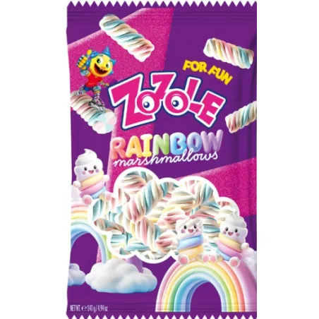 ZOZOLE PIANKI RAINBOW O SMAKU WANILIOWYM 140g BEZ GLUTENU I LAKTOZY