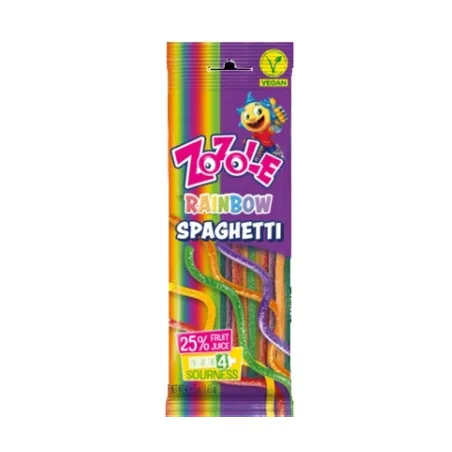 ZOZOLE ŻELKI RAINBOW SPAGHETTI KWAŚNE 75g VEGAN