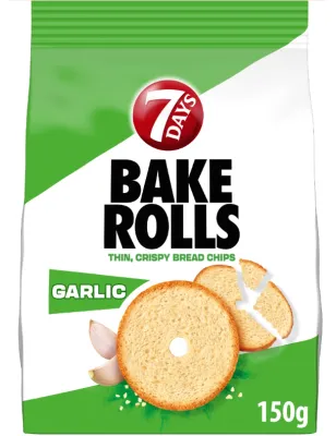 7DAYS BAKE ROLLS CZOSNEK CHRUPKI CHLEBOWE 150g