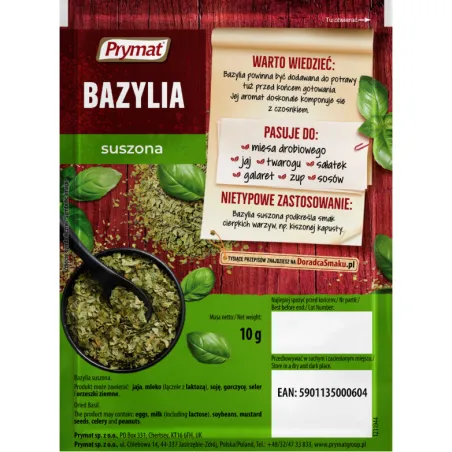 PRYMAT BAZYLIA SUSZONA 10g