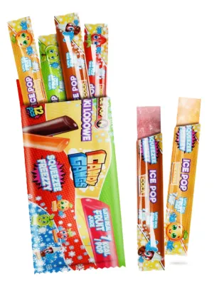 LIZAKI LODOWE OWOCOWE I COLA LODY WODNE DO MROŻENIA CANDY GANGS 12 x 45ml