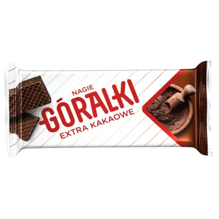 GÓRALKI NAGIE EXTRA KAKAOWE WAFELKI 42g