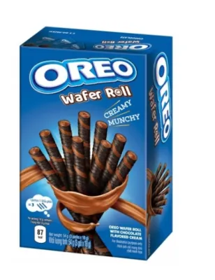 OREO WAFER ROLL CHOCOLATE CZEKOLADOWE RURKI WAFLOWE 3 x 18g (54g)