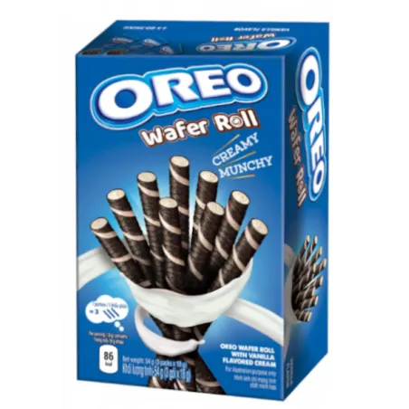 OREO WAFER ROLL WANILIA KAKAOWE RURKI NADZIEWANE 3 x 18g (54g)