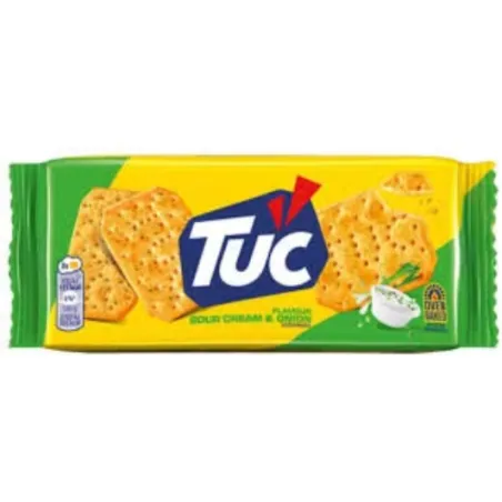 TUC KRAKERSY ŚMIETANA CEBULKA CREAM ONION 100g DATA: 2026.08.31