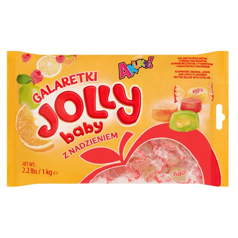 JUTRZENKA JOLLY BABY AKUKU GALARETKI Z NADZIENIEM OWOCOWYM 1kg
