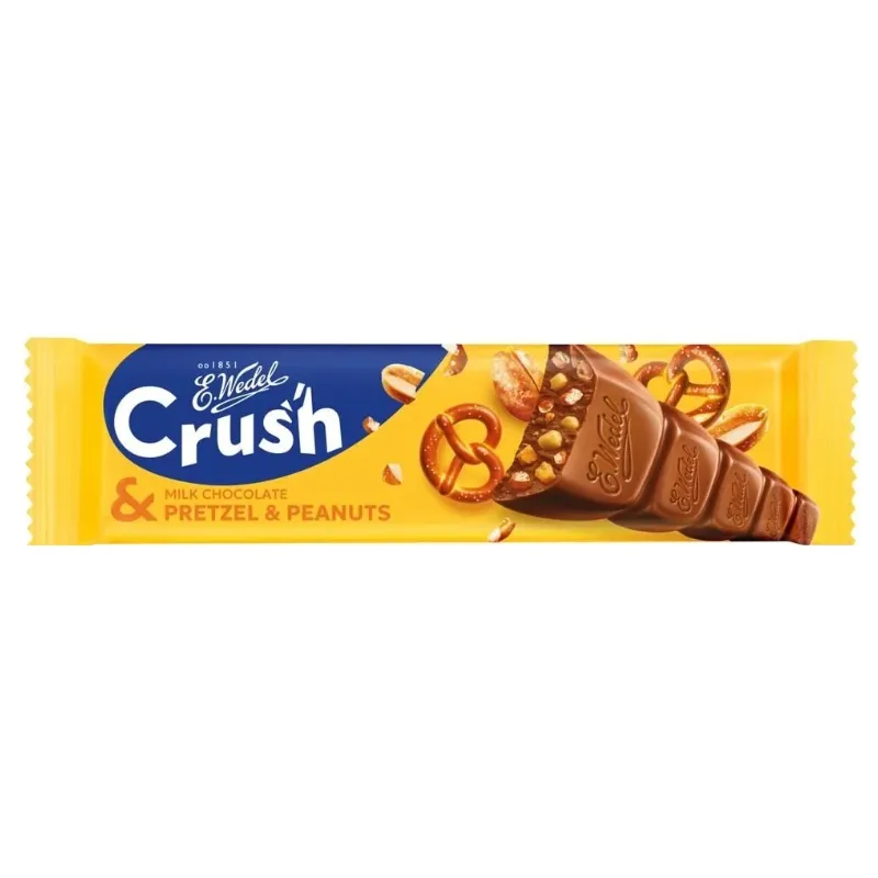 E.WEDEL BATON CRUSH MILK CHOCOLATE PRETZEL & PEANUTS