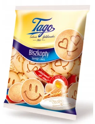 BISZKOPTY TAGO PUSZYSTE CIASTKA 90g
