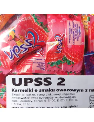UPSS 2 KARMELKI OWOCOWE Z NADZIENIM MUSUJĄCYM 1kg