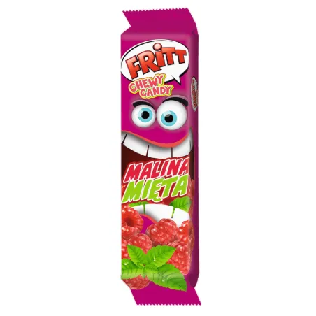 FRITT GUMA ROZPUSZCZALNA MALINA MIĘTA 70g LUDWIG SCHOKOLADE