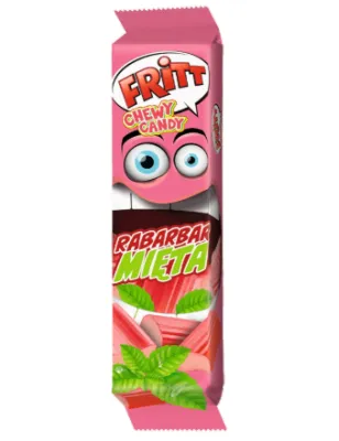 FRITT GUMA ROZPUSZCZALNA RABARBAR MIĘTA 70g LUDWIG SCHOKOLADE