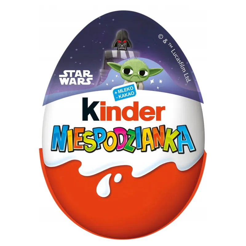 JAJKO KINDER NIESPODZIANKA STAR WARS 20g JAJKO KINDER NIESPODZIANKA STAR WARS 20g