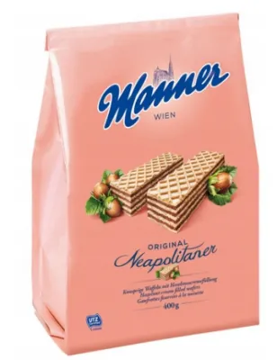 MANNER WAFLE Z KREMEM ORZECHOWYM 200g