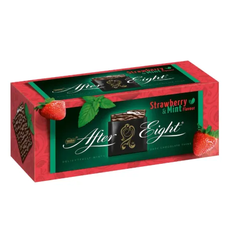 AFTER EIGHT STRAWBERRY MINT  GORZKA CZEKOALDA Z NADZINIEM MIĘTOWO-TRUSKAWKOWYM 200g