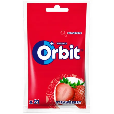 GUMA ORBIT STRAWBERRY TRUSKAWKA  29g