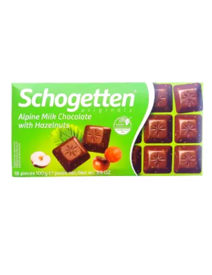 SCHOGETTEN CZEKOLADA MLECZNA Z ORZECHAMI 100g