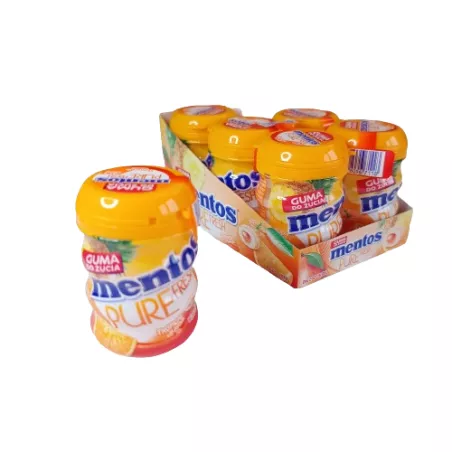 MENTOS PURE FRESH TROPICAL GUMA BEZ CUKRU 60g