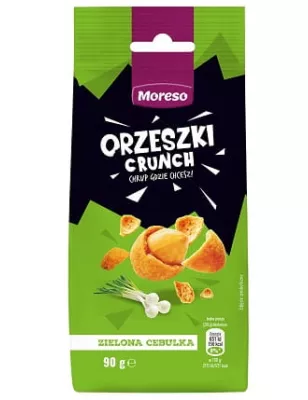 ORZESZKI ZIEMNE CRUNCH ZIELONA CEBULKA 90G MORESO