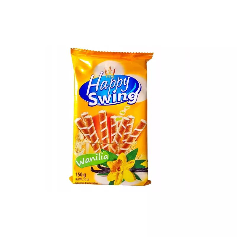 FLIS HAPPY SWING RURKI WAFLOWE Z KREMEM WANILIOWYM 150g
