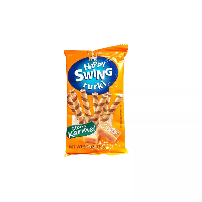 FLIS HAPPY SWING RURKI WAFLOWE SŁONY KARMEL 150g