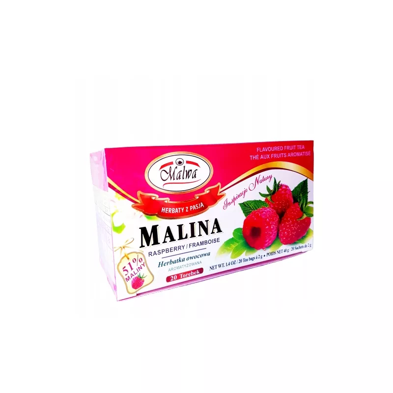 MALWA HERBATA MALINOWA 40G EKSPRESOWA