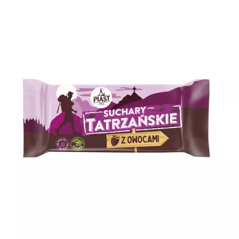 PIAST SUCHARY TATRZAŃSKIE Z OWOCAMI 70g PIAST SUCHARY TATRZAŃSKIE Z OWOCAMI 70g