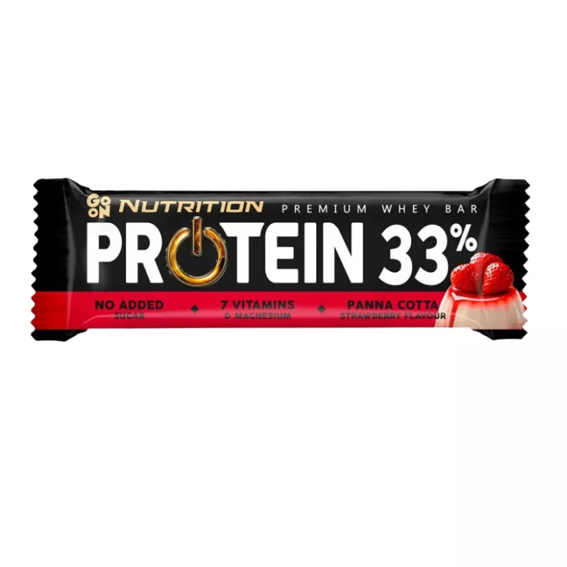 GO ON NUTRITION PROTEIN BAR 33% PANNA COTTA & TRUSKAWKA 50 g