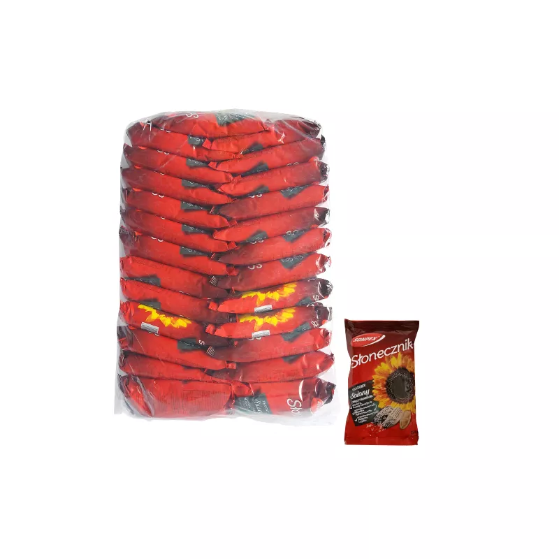 SONPEX SŁONECZNIK W ŁUPINIE SOLONY Z PRZYPRAWAMI 150 g x 25 szt