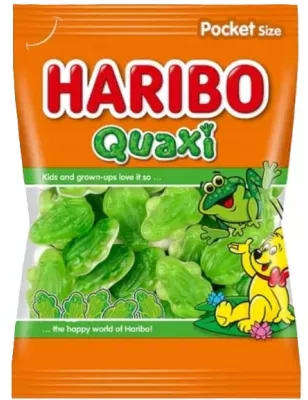 HARIBO QUAXI ŻELKI OWOCOWE Z PIANKĄ ŻABKI 100 g
