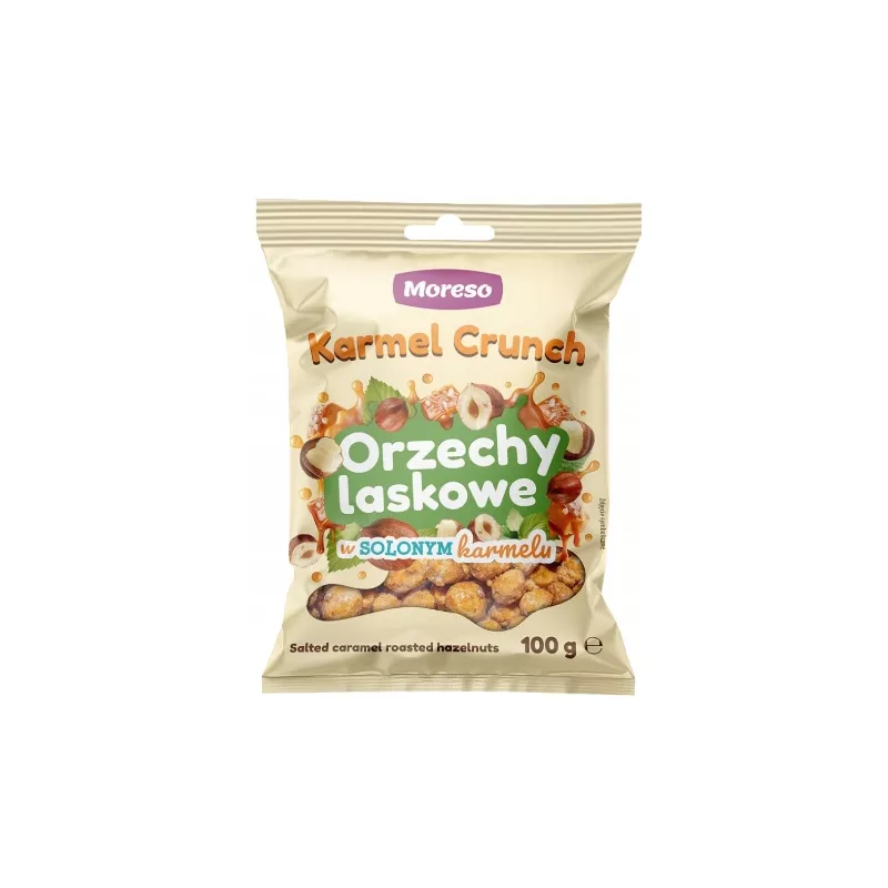 MORESO ORZECHY LASKOWE W SŁONYM KARMELU KARMEL CRUNCH VEGAN 100g