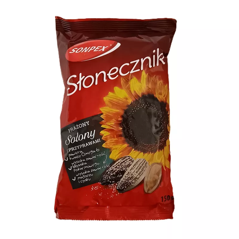 SONPEX SŁONECZNIK W ŁUPINIE SOLONY Z PRZYPRAWAMI 150g