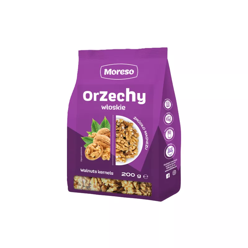 MORESO ORZECHY WŁOSKIE ŁUSKANE POLSKA 200g