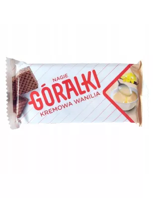 GÓRALKI NAGIE KREMOWA WANILIA WAFELKI 42g