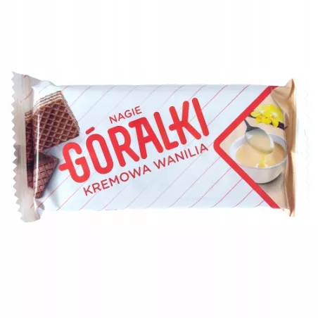 GÓRALKI NAGIE KREMOWA WANILIA WAFELKI 42g