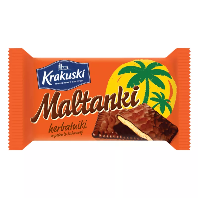 KRAKUSKI HERBATNIKI MALTANKI W POLEWIE KAKAOWEJ 80g