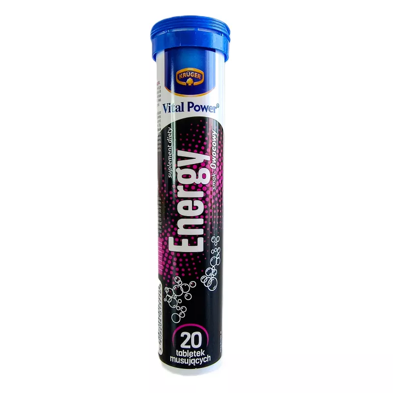KRUGER VITAL POWER ENERGY O SMAKU OWOCOWYM 80g KRUGER VITAL POWER ENERGY O SMAKU OWOCOWYM 80g