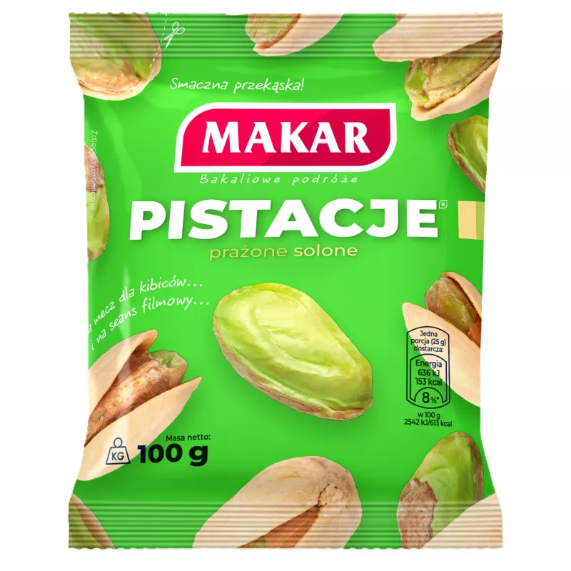 MAKAR PISTACJE PRAŻONE SOLONE 100g