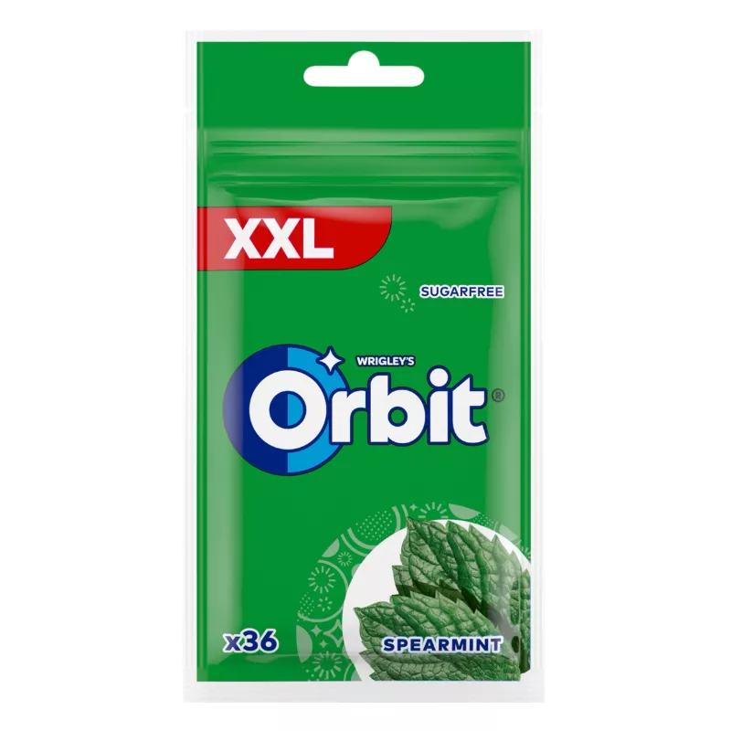 GUMA ORBIT SPEARMINT XXL 50g W TOREBCE BEZ CUKRU