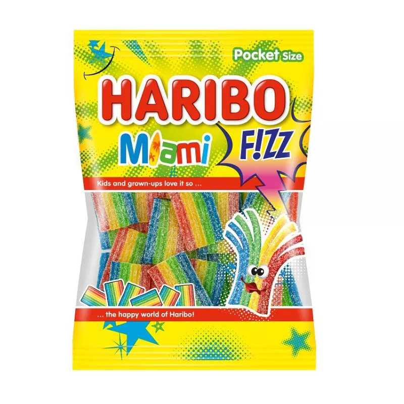 HARIBO ŻELKI MIAMI MUSUJĄCE PASKI 85g