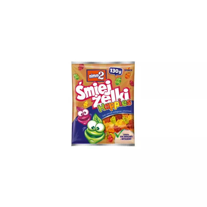 NIMM2 ŚMIEJŻELKI HAPPIES OWOCOWE 130g