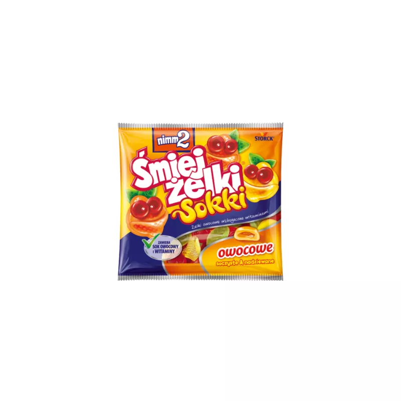 NIMM2 ŚMIEJŻELKI SOKKI OWOCOWE 90g