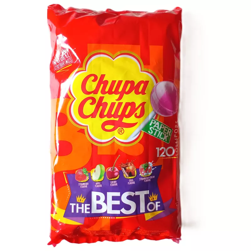LIZAKI CHUPA CHUPS MLECZNE I OWOCOWE DLA DZIECI 120 szt