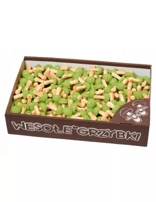 WESOŁE GRZYBKI PISTACJOWE HERBATNIKI Z POLEWĄ PISTACJOWĄ 1KG MAVESPA