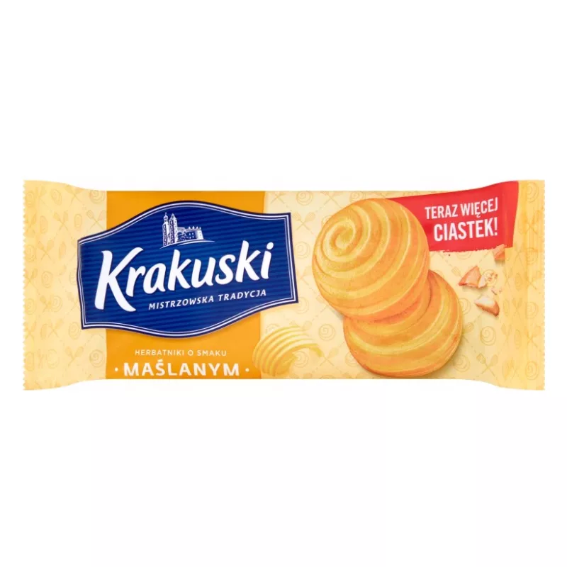 KRAKUSKI HERBATNIKI MAŚLANE 201g KRAKUSKI HERBATNIKI MAŚLANE 201g