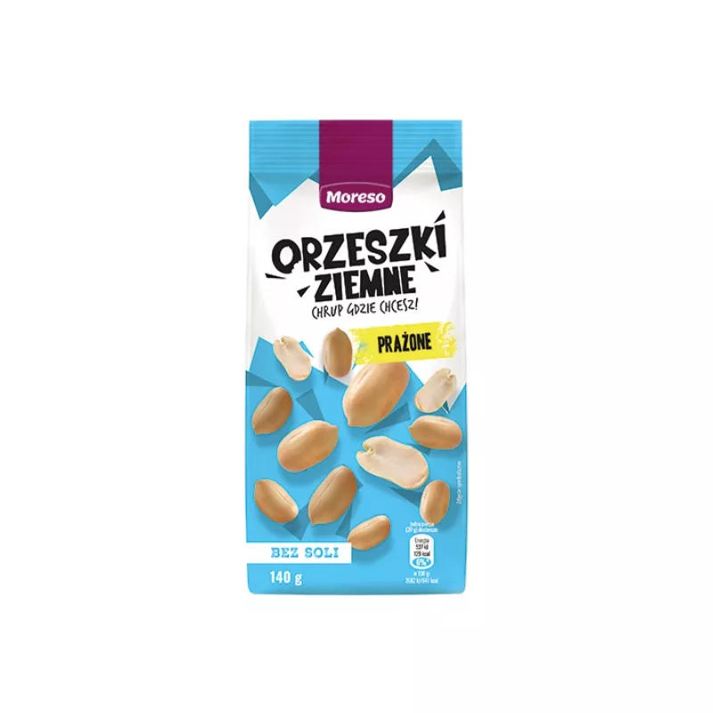 MORESO ORZESZKI ZIEMNE PRAŻONE NIESOLONE 140g