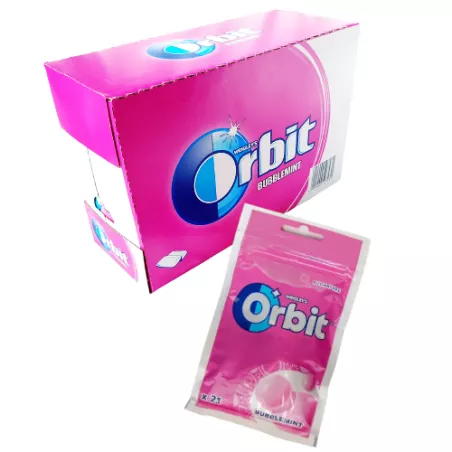ORBIT BUBBLEMINT GUMA BEZ CUKRU 29g