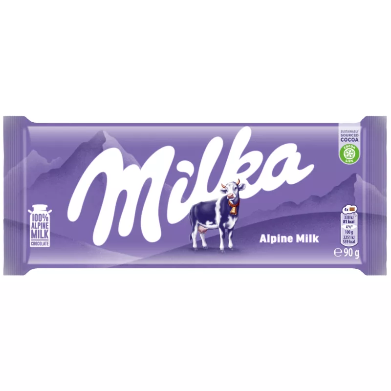 MILKA ALPINE MILK CZEKOLADA MLECZNA 90g